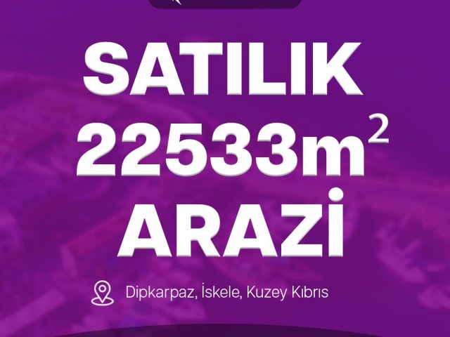 Dipkarpaz Yatırımlık 22533m² Satılık Arazi