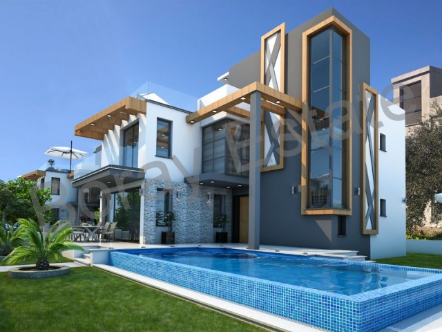 4+1 New detached villas for sale in Çatalköy district of Kyrenia; ** 