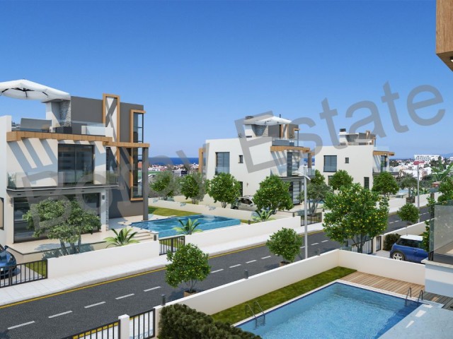 4+1 New detached villas for sale in Çatalköy district of Kyrenia; ** 