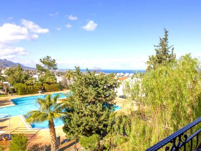 2+1 modern apartment with magnificent view and roof terrace in a complex with pool in Çatalköy!