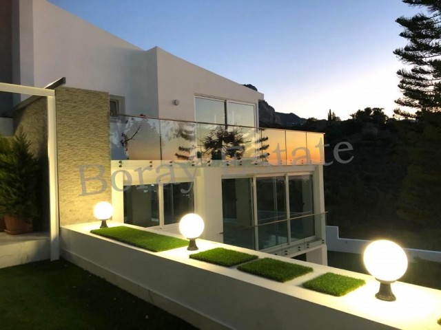 In the most prestigious area of Kyrenia Center, Luxurious villa with Triplex pool with magnificent mountain and sea views!