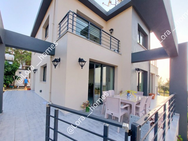 ULTRA LUXURY 4+1 VILLA  WITH 2 ENSUITE BATHROOM  FOR SALE IN GIRNE ESENTEPE  VERY CLOSE 