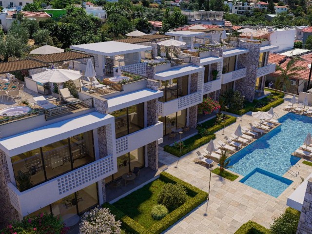  Alsancak Bölgesinde Site İçerisinde Ortak Havuzlu £165,000’den Başlayan Fiyatlarla 2+1 Daireler