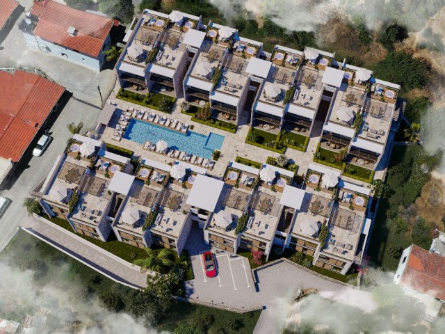 آپارتمان 2+1 با استخر مشترک در مجتمعی در آلسانجاک، شروع از 138000 پوند
