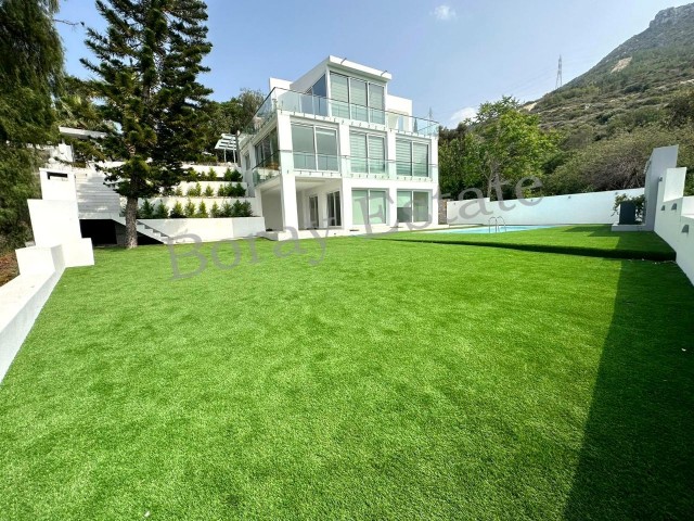 Luxury Villa with Triplex Pool in the Most Prestigious Area of Kyrenia Center, with Magnificent Mountain and Sea Views!