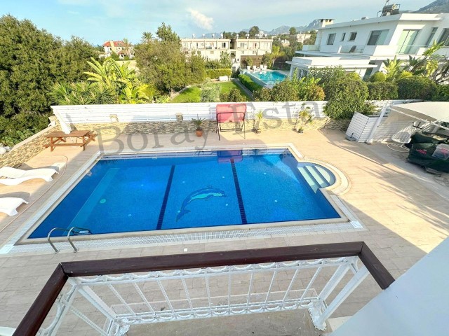 3 Bedroom Luxury Villa with Sea View and Pool in Çatalköy It has 260m2 Usage Area in a 734m2 Land