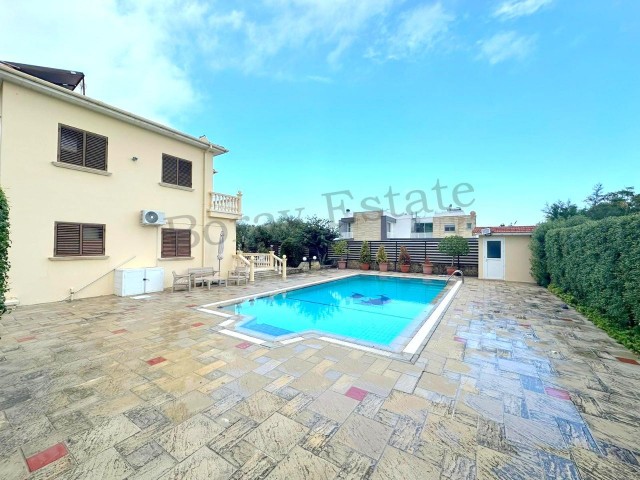  3+1 villa with pool on approximately 1 decare of land, within walking distance to the sea