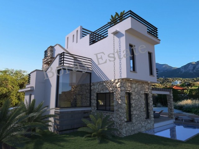 3+1, 4 luxury villas in Lapta-Tınaztepe region