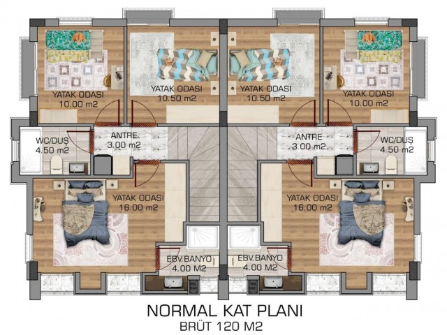 Doppelhaushälften zum Verkauf in der Nähe des Kyrenia Centers