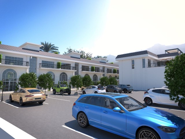 1+1 loft apartments with garden and 2+1 penthouses with roof terace within the site