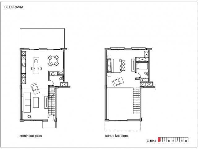 1+1 ERDGESCHOSSWOHNUNGEN MIT GARTEN UND 2+1 PENTHOUSE-DACHPENTHOUSES MIT TERRASSE IM GEBIET EDREMIT-KARAOĞLANOĞLU