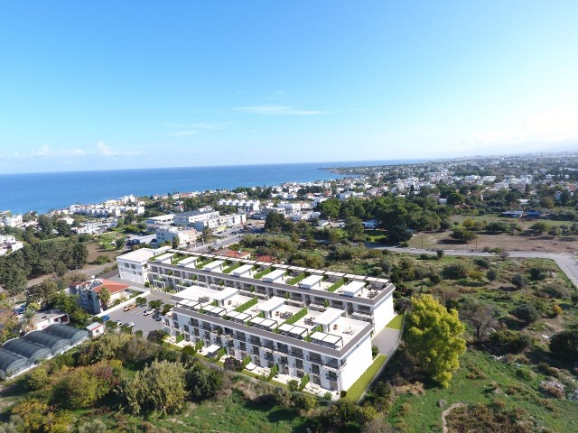 Girne Edremit Bölgesine Site İçerisinde 2+1 Penthouse Daireler 