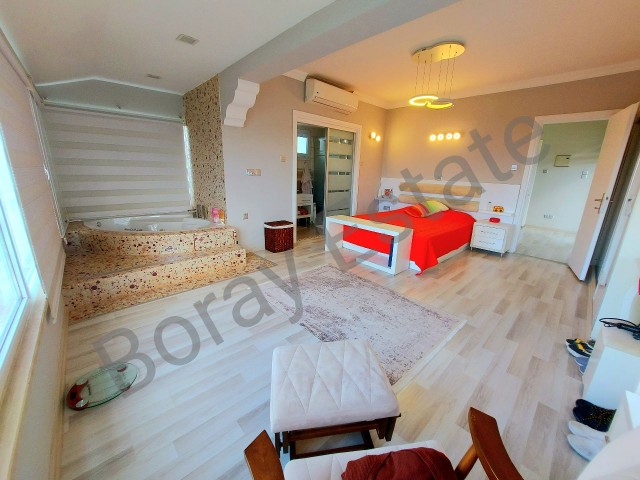 Luxury 3+1 villa for sale in alsancak Kyrenia,  very close to the sea , main road and all amenities with amazing sea view, private pool, and garden. 