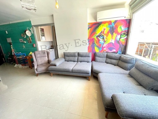 Ground floor, 2+1 spacious flaat with garden for sale in Alsancak , Escape beach area