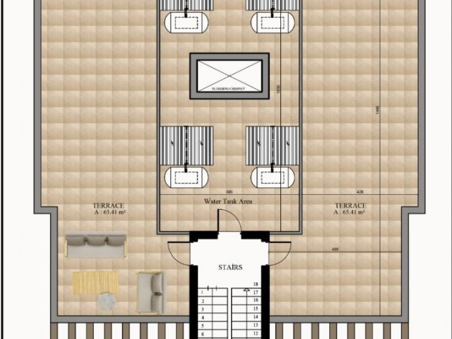 2+1 Luxuswohnungen mit Garten im Erdgeschoss und Terrasse in den oberen Etagen in der Region Kyrenia Alsancak