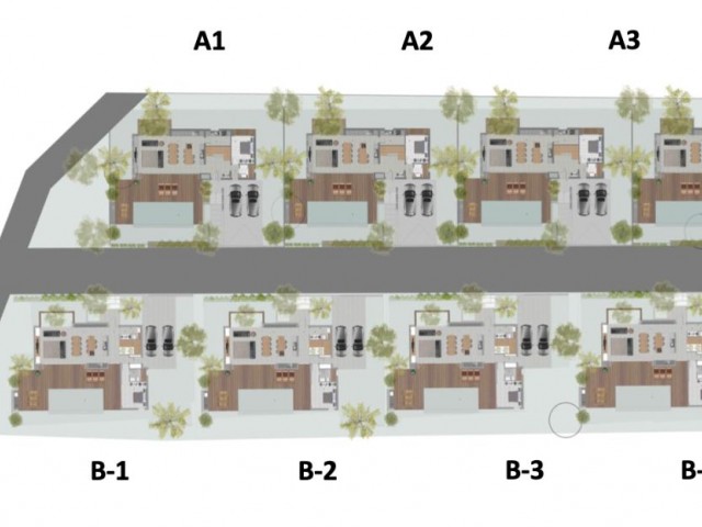 4+1 Luxusvillen mit Pool, geliefert im August 2024