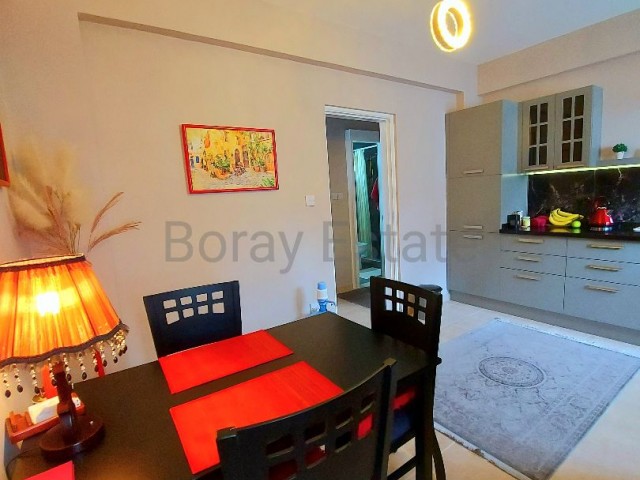 Luxury, fully furnished, 3+1 flat with terrace for sale in  Çatalköy, Kyrenia, in a complex with poo