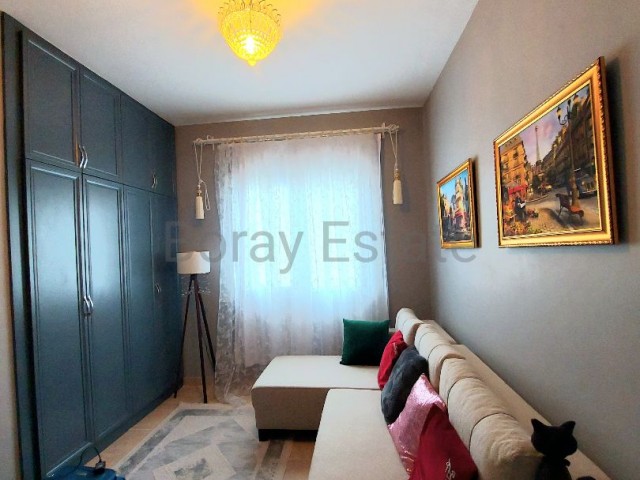 Luxury, fully furnished, 3+1 flat with terrace for sale in  Çatalköy, Kyrenia, in a complex with pool.  