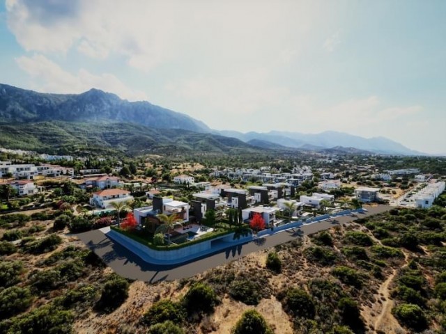4+1 Ultra-Luxusvillen mit herrlichem Berg- und Meerblick und Pool in Edremit, Kyrenia