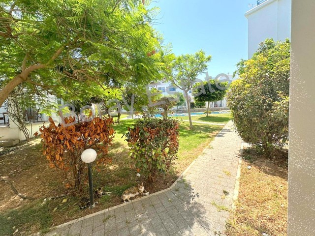  Dublex 1+1 garden apartment with sea view in a complex with a pool