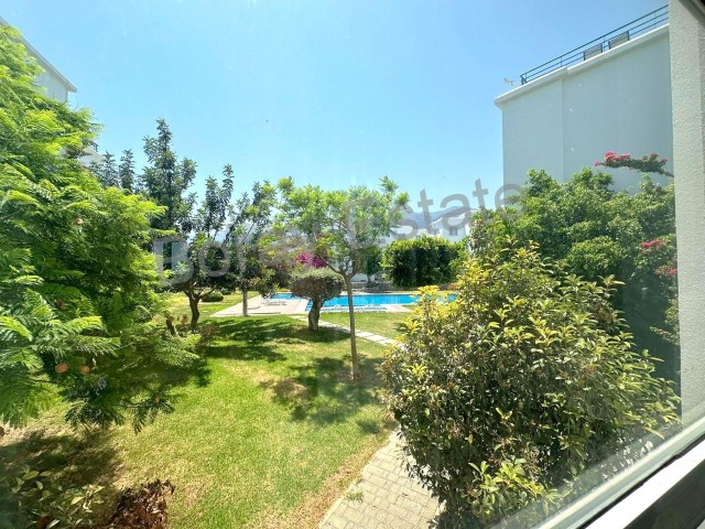  Dublex 1+1 garden apartment with sea view in a complex with a pool