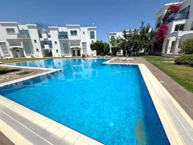  Dublex 1+1 garden apartment with sea view in a complex with a pool