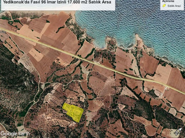 17.600 m2 Land for Sale in Yedikonuk with Chapter 96 Development Permit