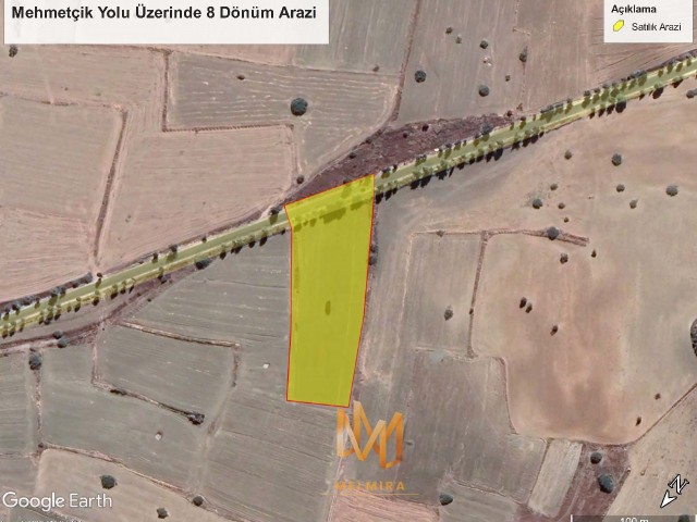 7 Acres of 3 Evlek Land for Sale on Mehmetçik Road