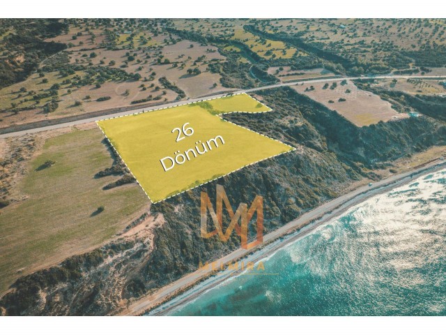 26 Acres of Seafront Land for Sale in Mersinlik