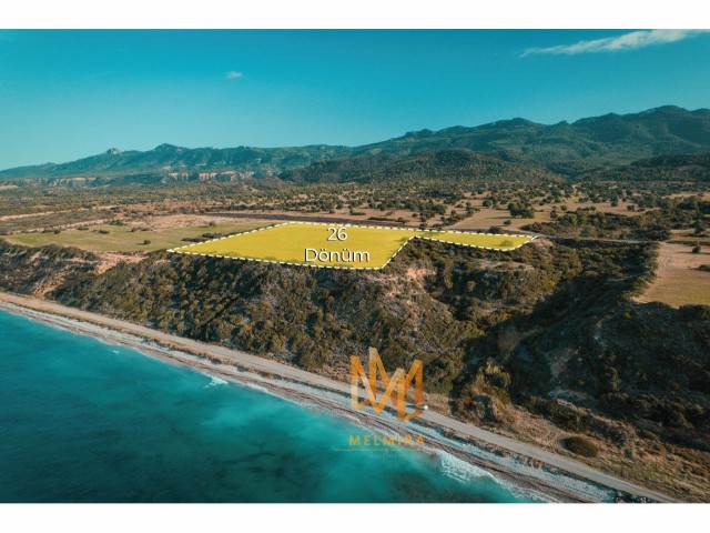 26 Acres of Seafront Land for Sale in Mersinlik