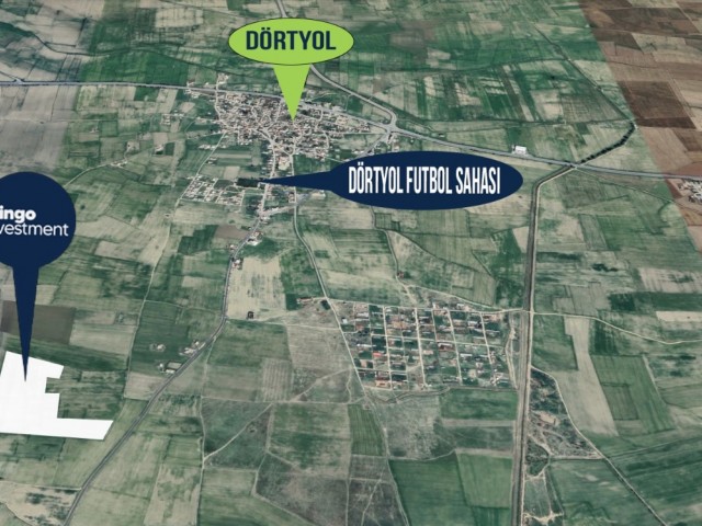 Sale of Zoned Land in Famagusta-Dörtyol