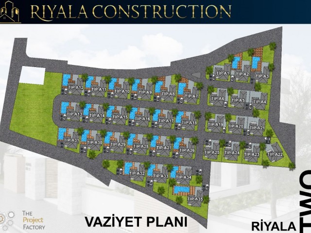 Girne'de dağ ve deniz manzaralı ultra lüks 4+1 villa