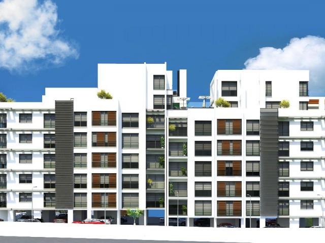 Новые квартиры с двумя спальнями в самом сердце города Kyrenia.