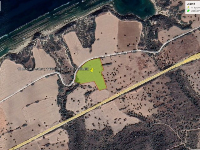 Plot with sea and mountain view on the Kaplıca-Balalan roundabout for sale