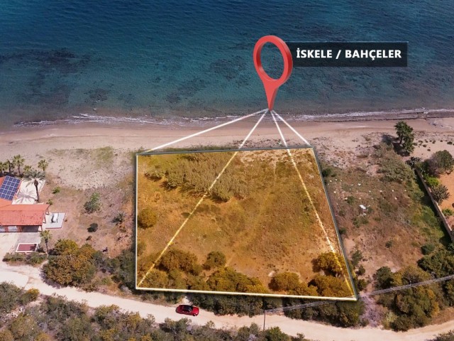 Located at the Seafront, with Commercial and Residential Permits, with a Road, 2 Acres of 1 Evlek Land with Perfect Location for sale, whether for villa or investment!