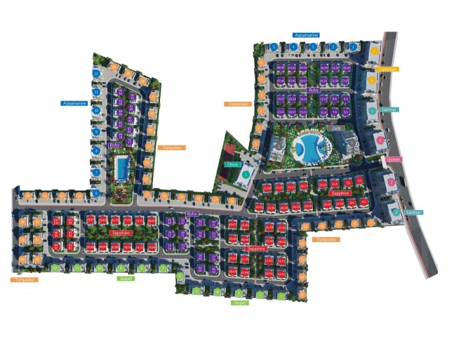 ⭐️10.000 Pfund unter dem Marktpreis - 1+1 Wohnung in der Gegend von Long Beach in der Stadt Skelte - Projekt Royal Sun Elite (von Novinlar) - Lieferung im Mai 2024 #01034