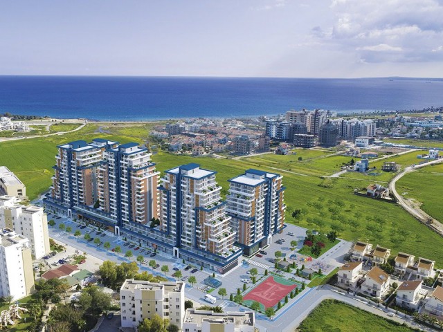 ⭐️ Below market price - A 2+1 residential apartment in the "Riverside" project by "Noyanlar" company in the "Long Beach" area near the city of "Iskele" - Delivery in April 2024    