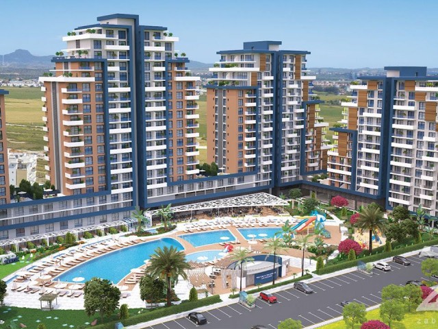 ⭐️ Below market price - A 2+1 residential apartment in the "Riverside" project by "Noyanlar" company in the "Long Beach" area near the city of "Iskele" - Delivery in April 2024     #01008