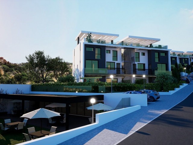 Квартиры с 2 спальней с садом на продажу в Эсентепе, Северный Кипр