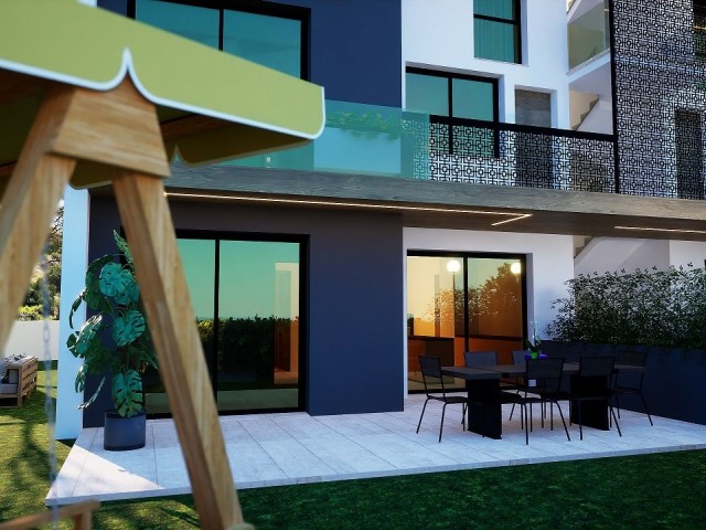 2 bedroom apartments with garden for sale in Esentepe, North Cyprus