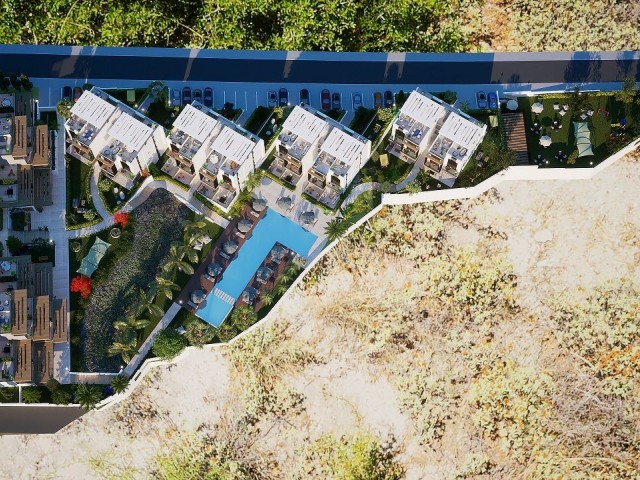 2 bedroom apartments with garden for sale in Esentepe, North Cyprus