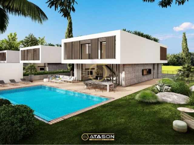 ULTRA-LUXUS-4+1-VILLEN MIT MODERNER ARCHITEKTUR IN ÇATALKÖY, GIRNE!!