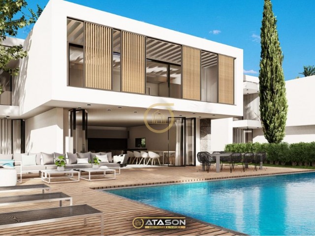 ULTRA-LUXUS-4+1-VILLEN MIT MODERNER ARCHITEKTUR IN ÇATALKÖY, GIRNE!!