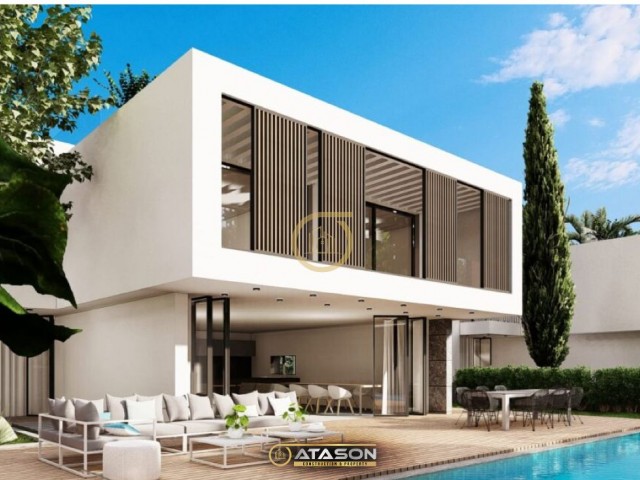 ULTRA-LUXUS-4+1-VILLEN MIT MODERNER ARCHITEKTUR IN ÇATALKÖY, GIRNE!!