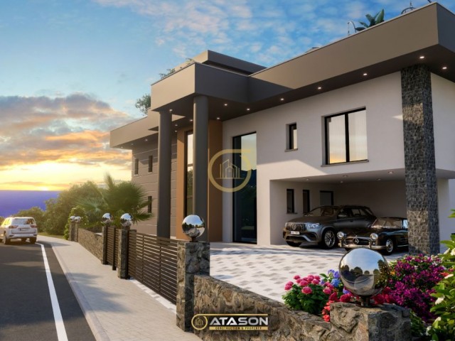  4+1 Ultra Luxury Villa for Sale in Kyrenia Lapta with 35% Down Payment and 0% Interest Cash Payment Option .