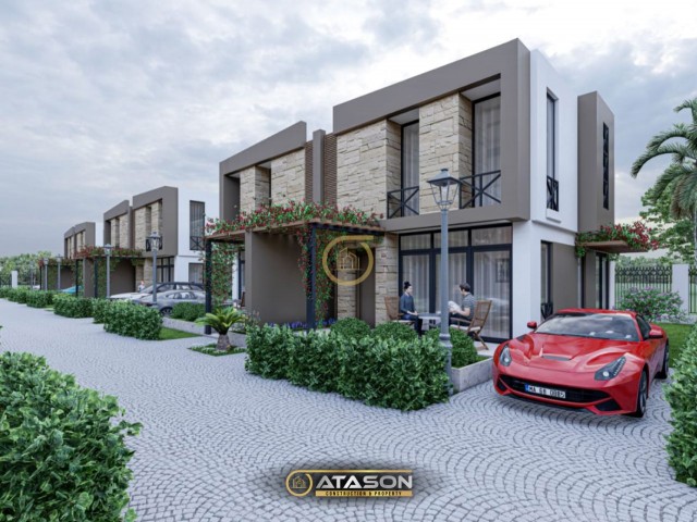 OWN A 3+1 TWIN VILLA IN GIRNE DOĞANKÖY FOR THE PRICE OF AN APARTMENT 