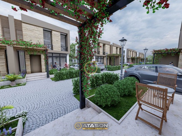 OWN A 3+1 TWIN VILLA IN GIRNE DOĞANKÖY FOR THE PRICE OF AN APARTMENT 