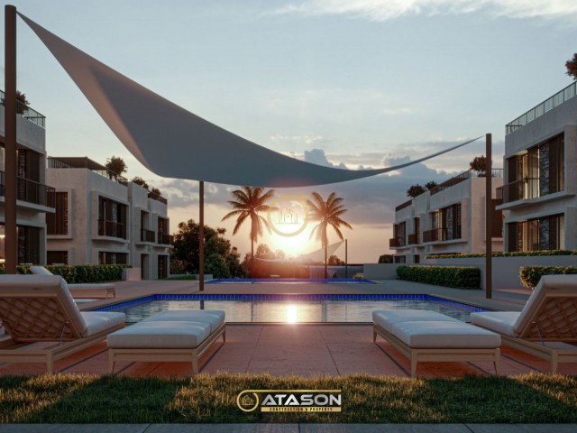  A HOLIDAY VILLAGE-LIKE RESIDENTIAL PROJECT MEETS YOU IN ALSANCAK, THE MOST PEACEFUL AREA OF KYRENIA 