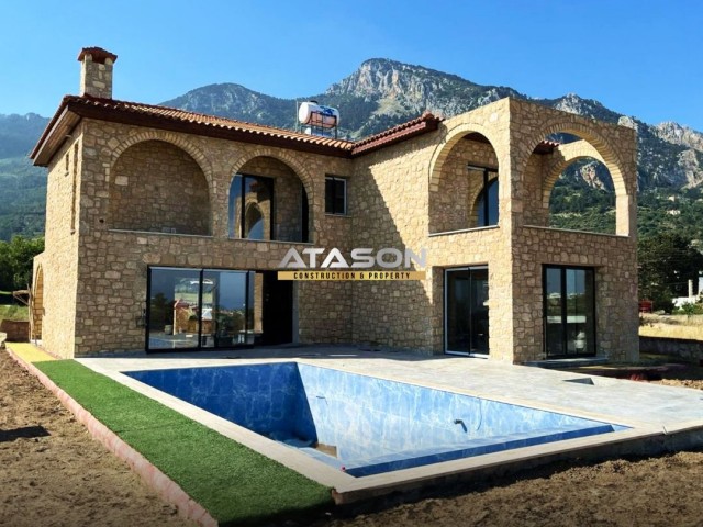 ULTRA LUXURY 4+1 STONE VILLA FOR SALE IN GIRNE KARSIYAKA..!