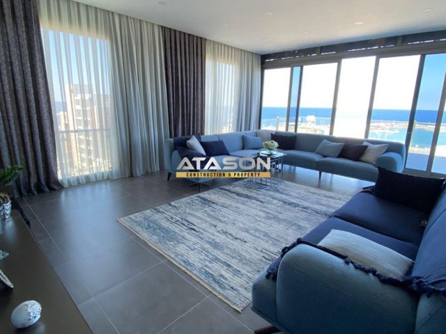 Fully Luxury Furnished 3+1 Penthouse for Rent in Kyrenia Center